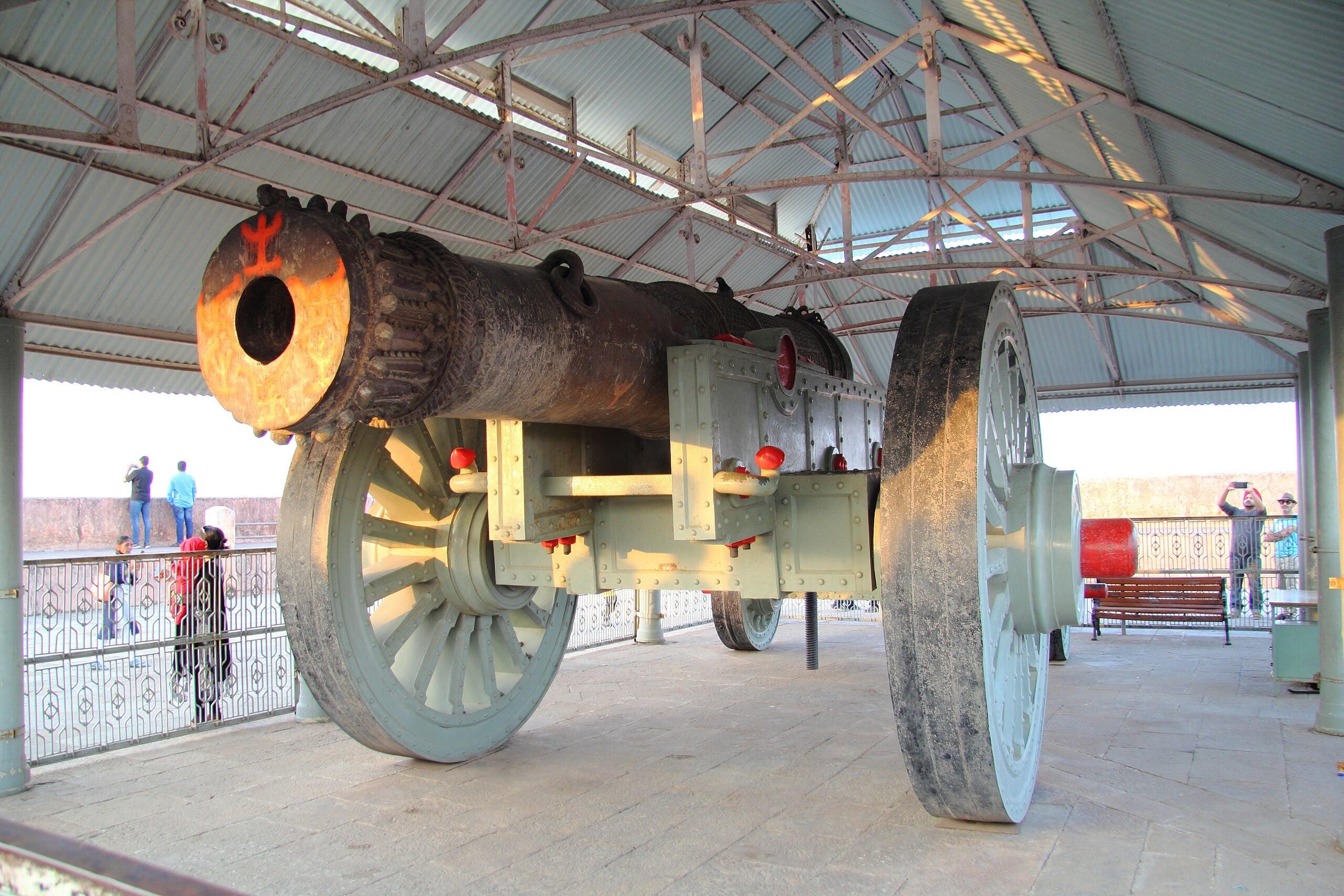 The Jaivan Cannon housed in Jaigarh Fort, Jaipur, Rajasthan.